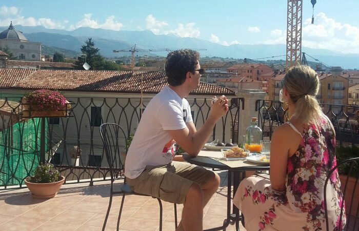 GRAN SASSO FROM OUR TERRACE